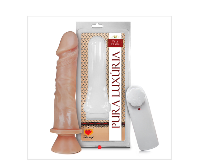 Pênis Com Vibro e Ventosa - 18cm X 4,4cm Referência: PV022