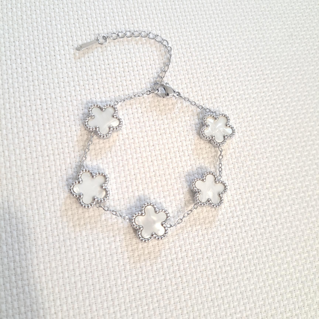 Bracelet acier nacres 