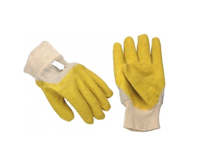 H4/Latex werkhandschoen gedompelde met open rugzijde