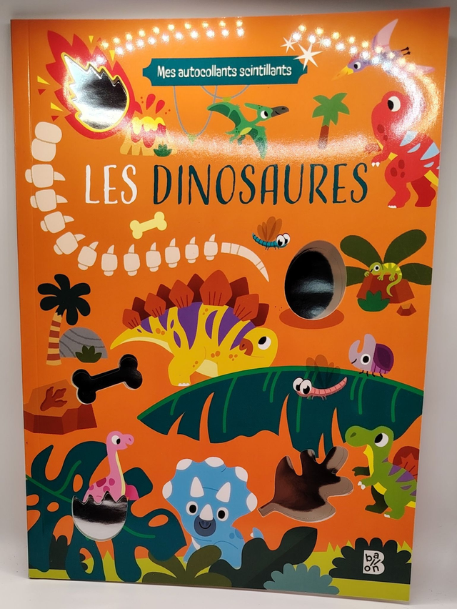 Les dinosaures avec mes autocollants scintillants : 4+