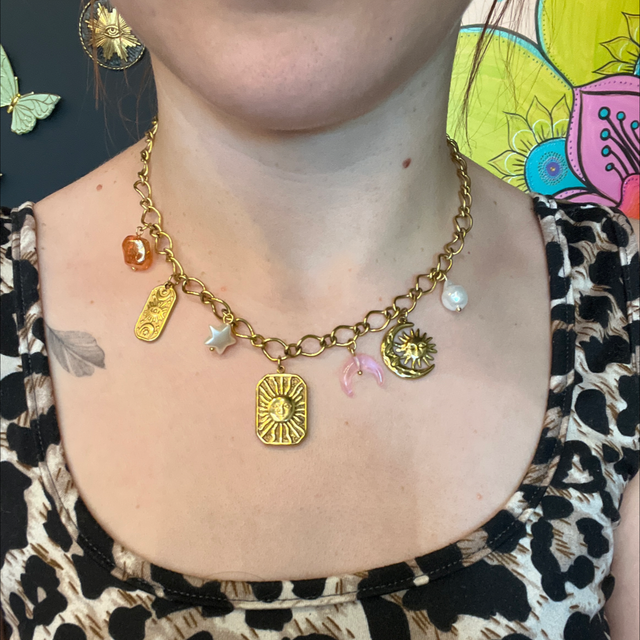 Colliers breloques acier inoxydable