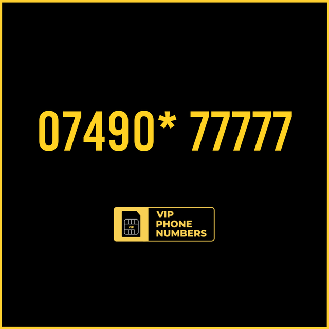 07490* 77777 - VIP Gold Phone Number