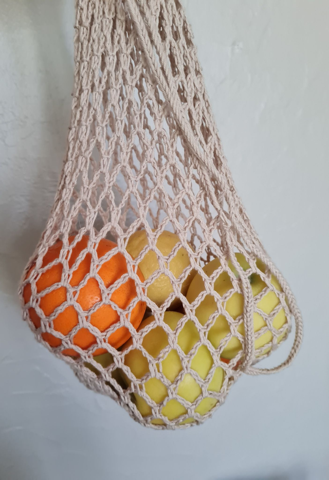 Filet fruits et légumes lavable – Sac vrac renforcé avec fond solide et coulisse