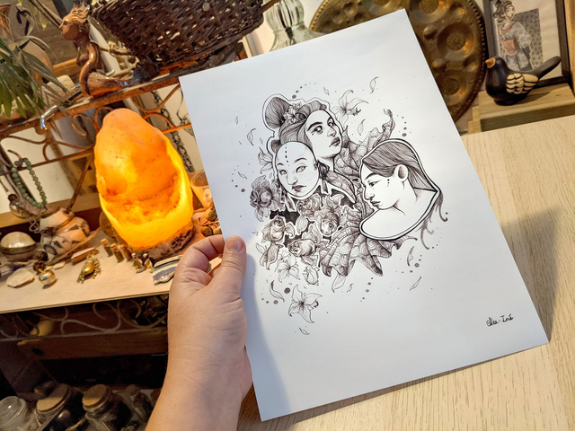 Masques, petit poster, format A4