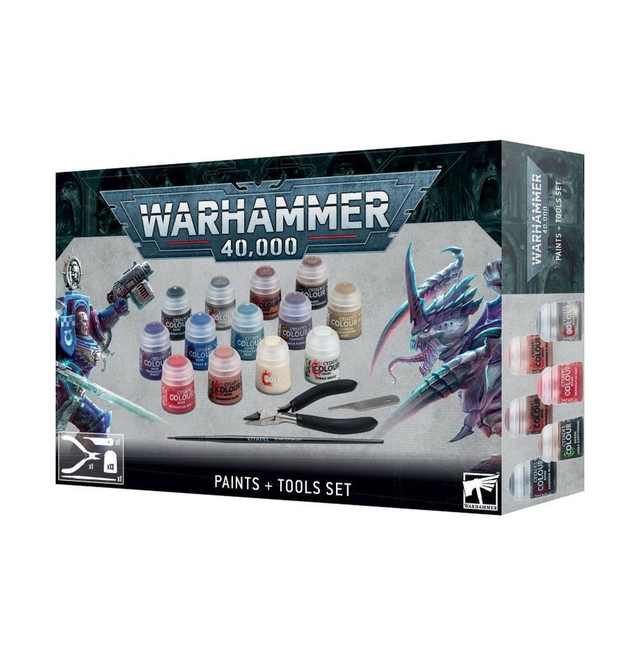 40k - Warhammer - Paint Set - Paints + Tools
