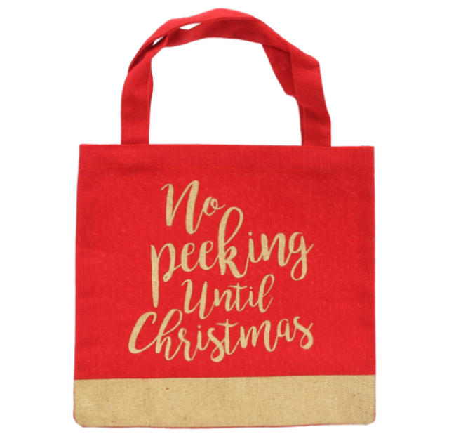 No Peeking Canvas Gift Bag