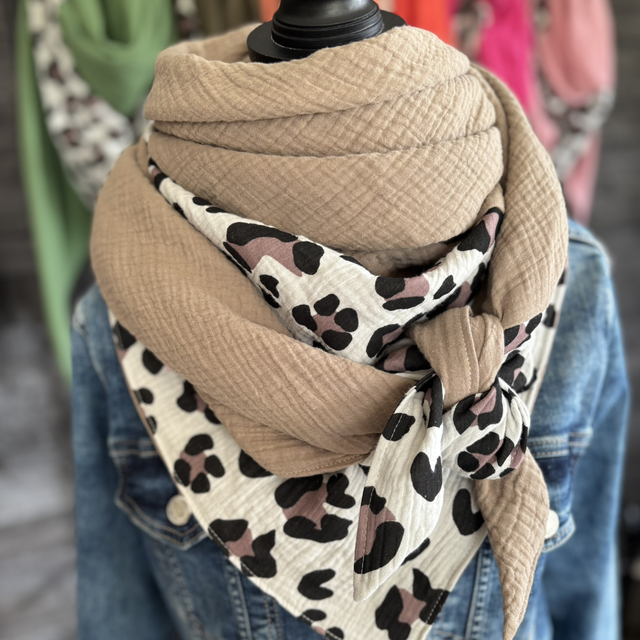 ÉCHARPE GRAOU BEIGE 