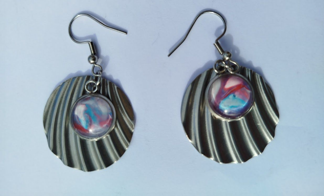 Boucles d'oreilles peintes