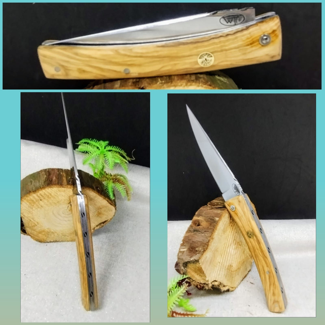 L&#039;Am&#039;bis acier en olivier et broche déco