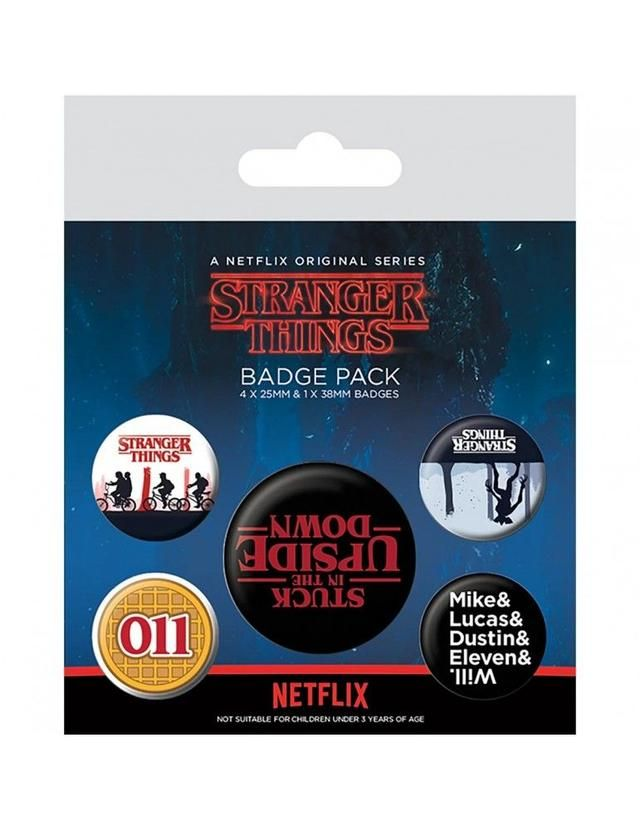 Pyramid International Stranger Things Set 5 Badges