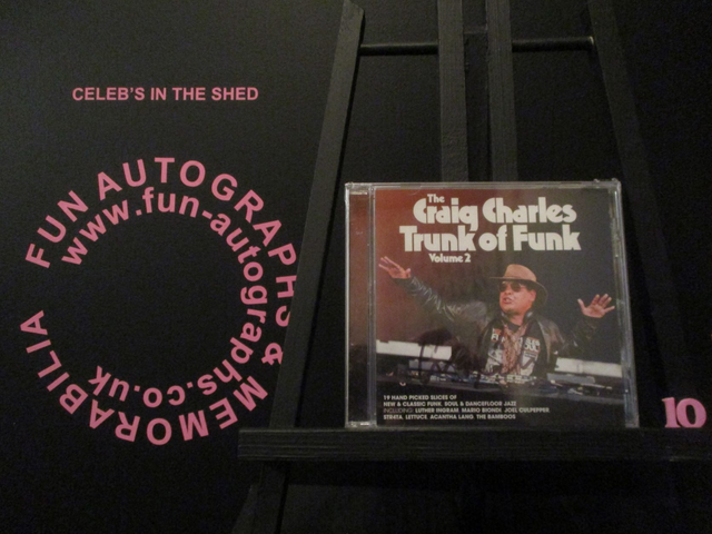 Craig Charles - 'The Craig Charles Trunk Of Funk Volume 2' Authentic Autographed Album Cover (10)