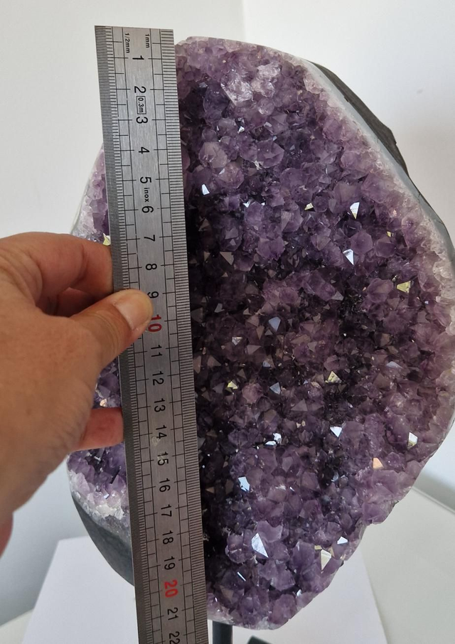 Améthyste Géode sur pied métal