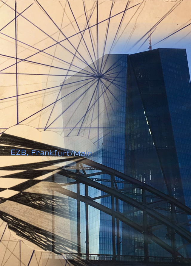 POSTKARTE: EZB, Frankfurt/Main