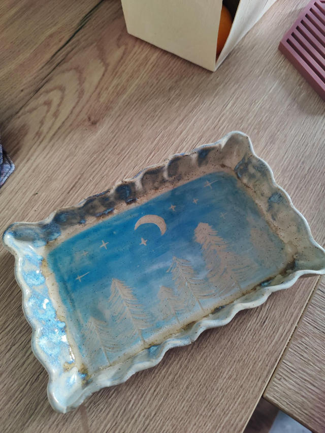 Plat forêt hivernale 