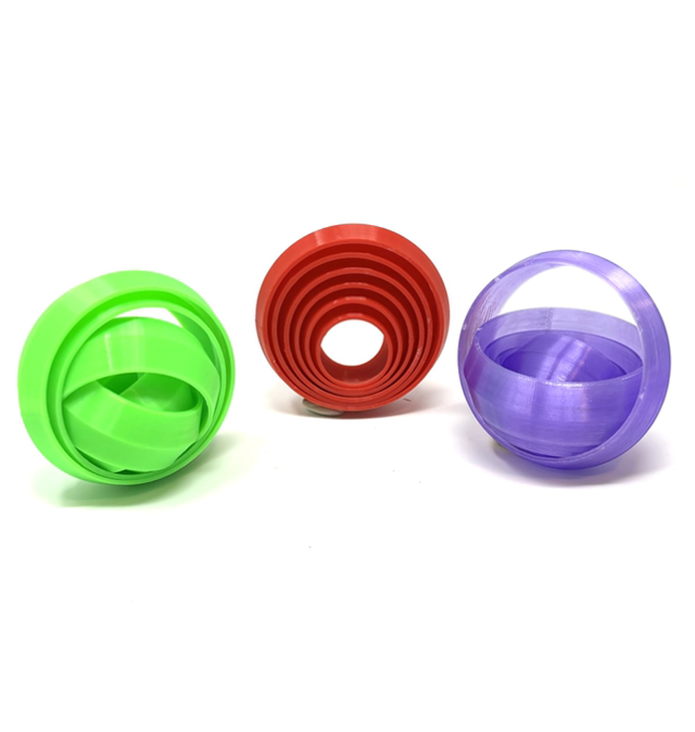 3D Printed Nested Bicones Fidget Toy