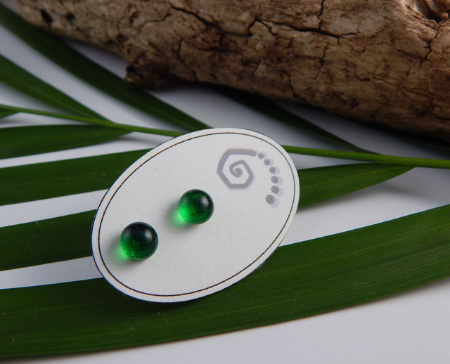 Boucles Puces - Vert Bouteille