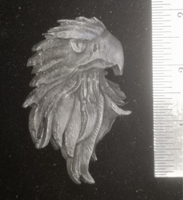Eagle Head Pin Badge - Pewter