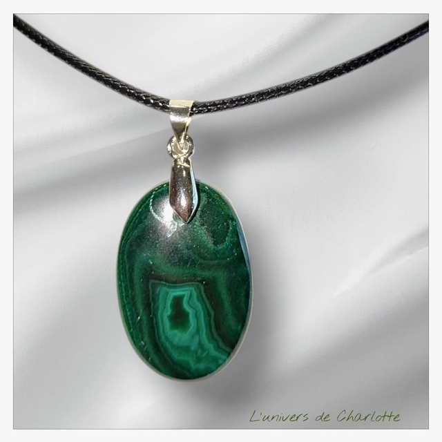 Pendentif &quot;Malachite&quot; PN-117