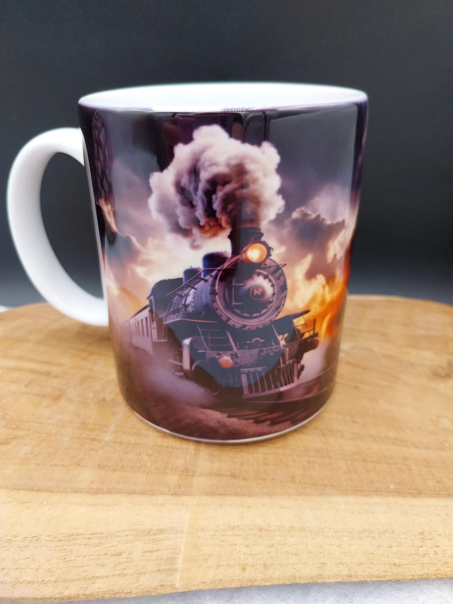 Mug  locomotive, train