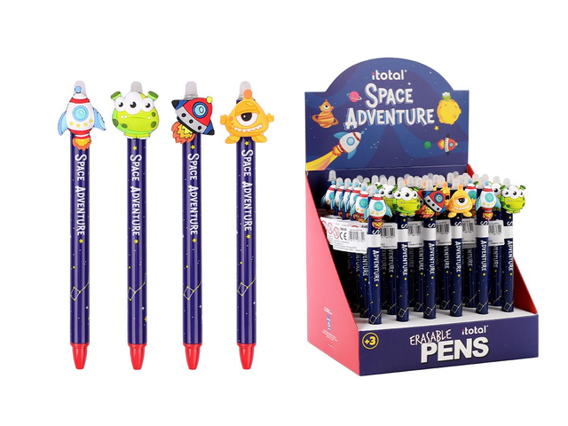 Penna cancellabile a scatto itotal SPACE ADVENTURE
