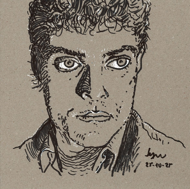 Dibujo: Retrato de Rufus Sewell -JOHN MURDOCH- (Dark City)