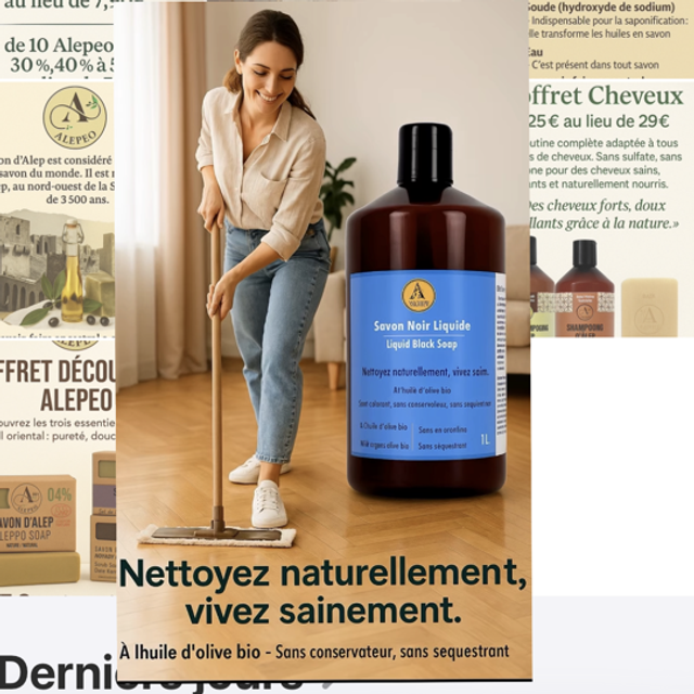 Savon noir Liquide Multi-usage 1L