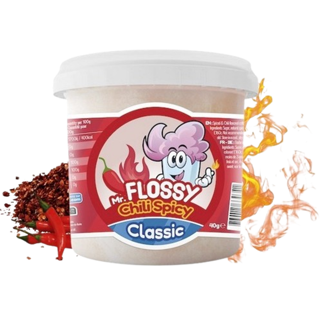 Mr Flossy Barbe à papa Classic Chili Spicy 40 Gr