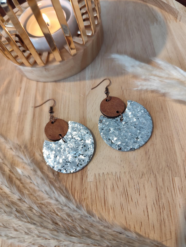 Boucles d'oreille pailletées 