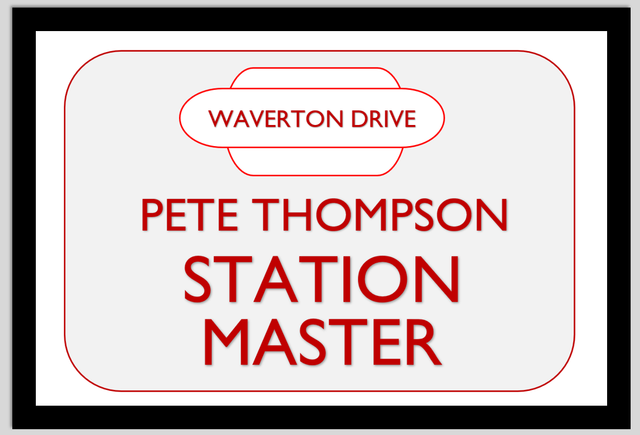 Train Enthusiast Personalised Framed Print | Station Master Print
