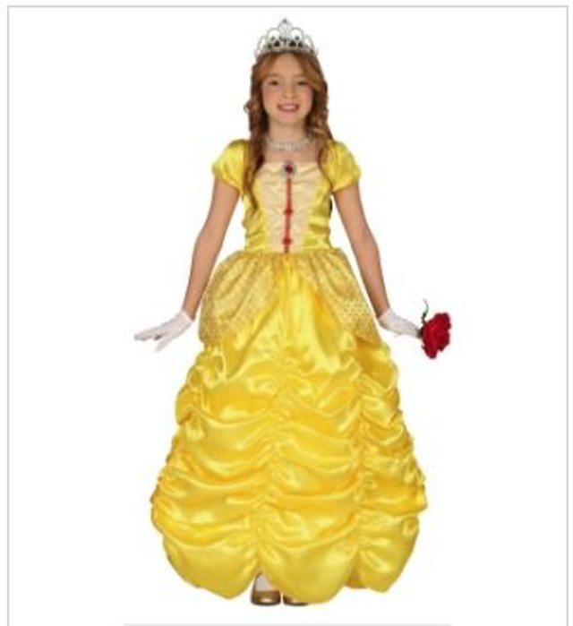 CARNEVALE , COSTUME PRINCIPESSA BEL  5/6 ANNI