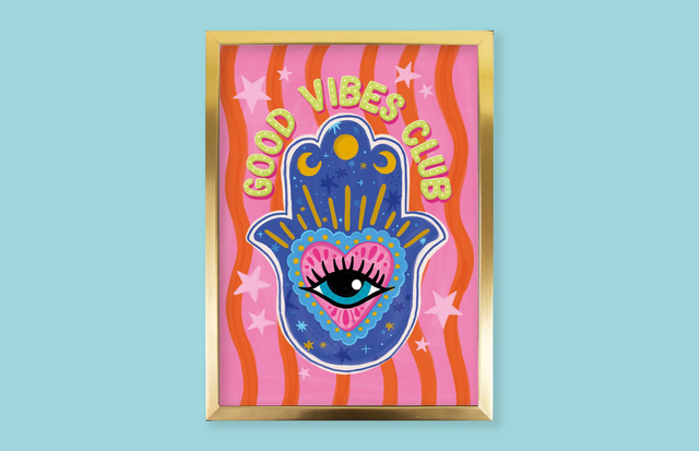 Good Vibes Hamsa Print