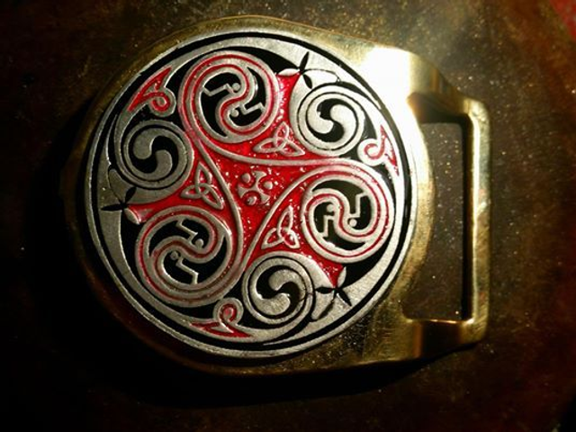 Celtic Spiral Belt Buckle