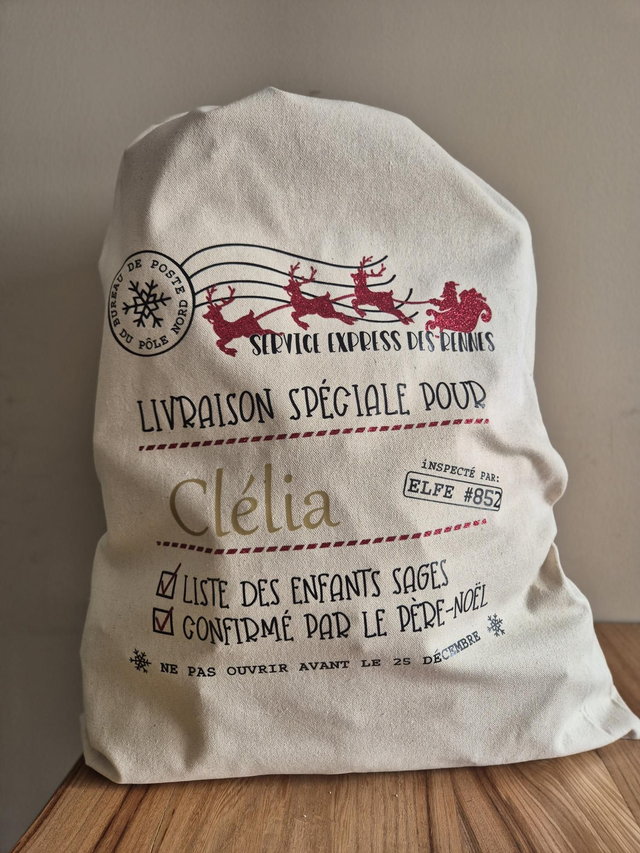 Hotte de Noël grand format 