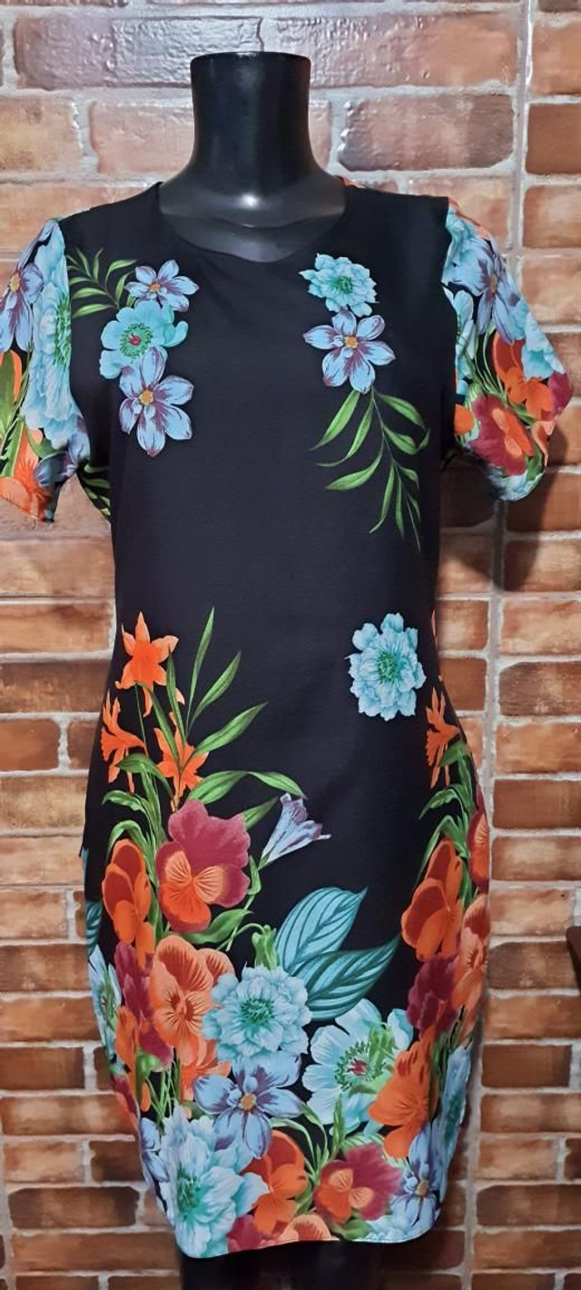 Vestido Estampado Tubinho. T/M