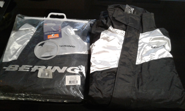 combinaison de pluie BERING Iwaki noir et argent