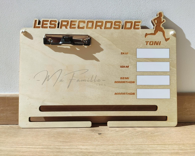 Support médailles mural - Course à pied