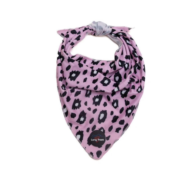 Funk The Dog Bandana - Pink Leopard