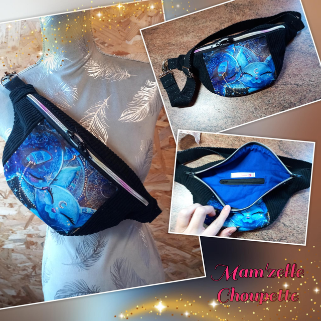 Sac banane "Chats stellaires"