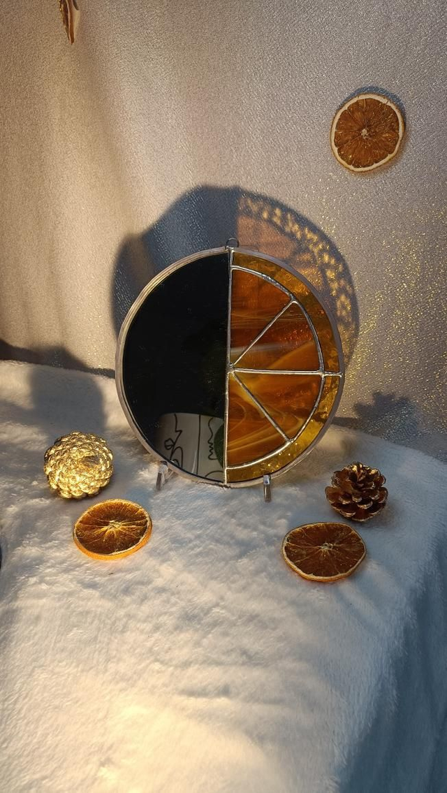 Miroir Demi-orange | petit format 