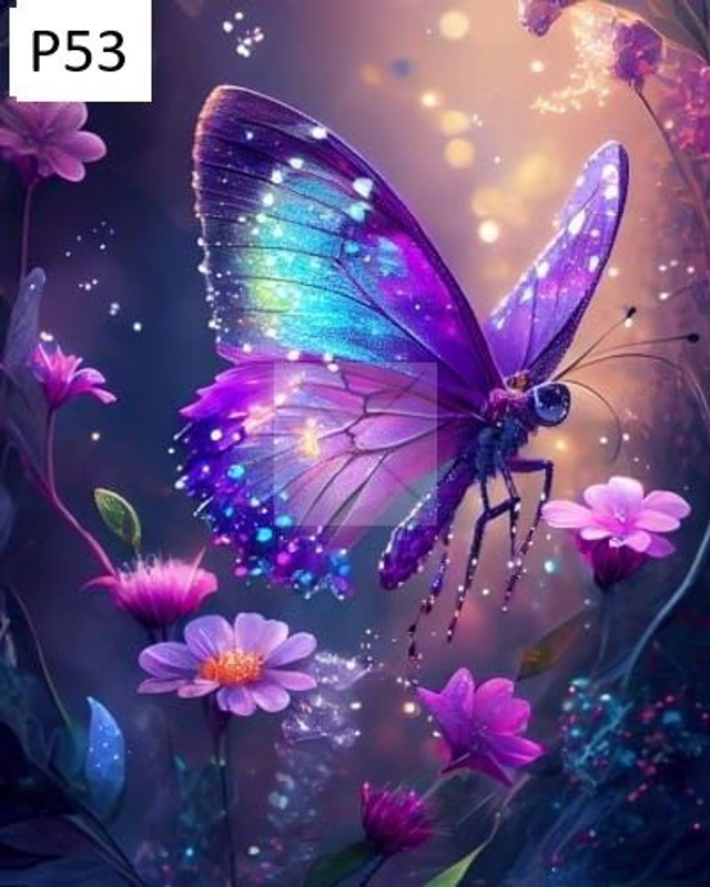 Panneau Papillon 2 en polyester 40x50cm