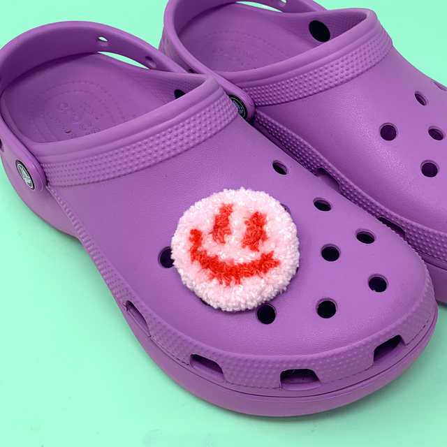 Peachy Smile Croc Charm