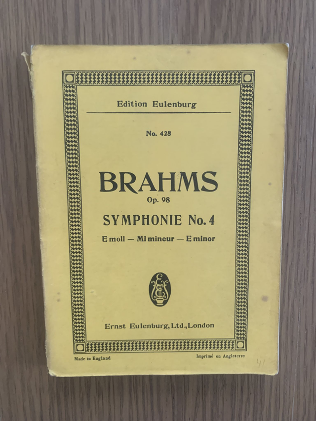 Symphony No.4 in E minor Op.98. - Johannes Brahms