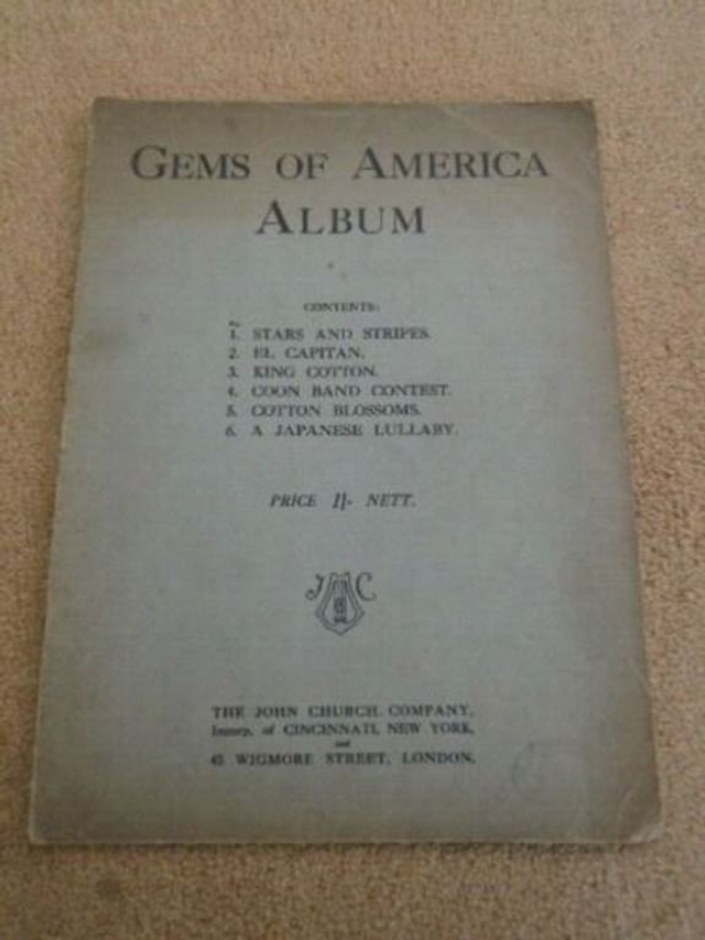 Gems of America Vintage Sheet Music Book