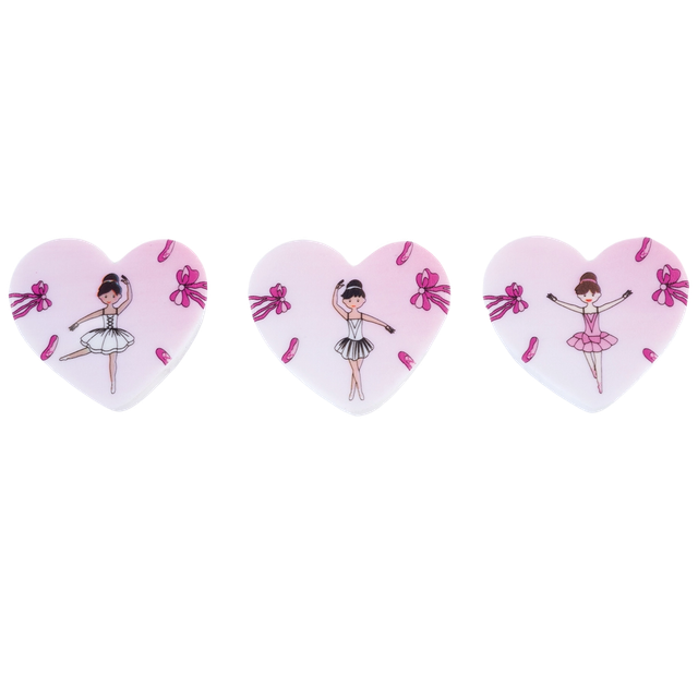 Ballerina Eraser set