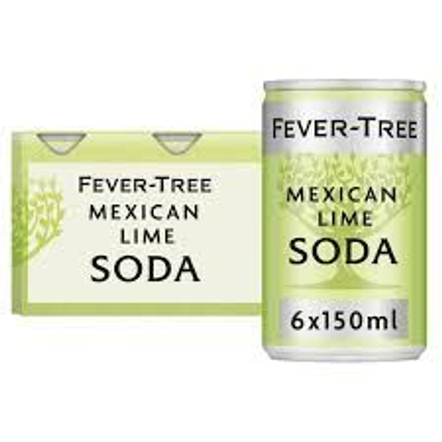 Fever Tree Mexican Lime Soda - 1 x 150ml Can 