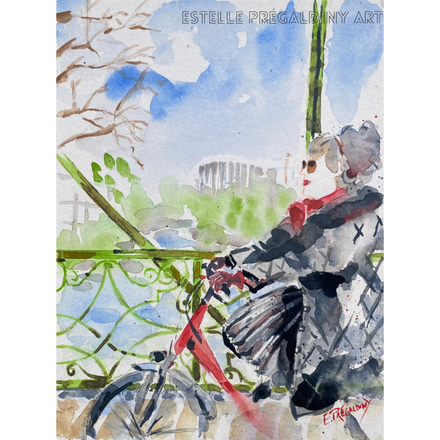 « Passerelle Ducrot », Strasbourg, Aquarelle, 24x32cm, 425g/m2
