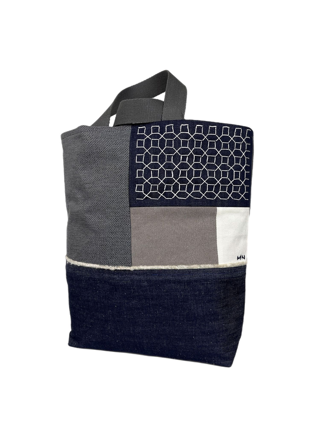 Tote bag Sashiko Patchwork Marine 