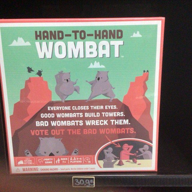 Exploding Kittens Hand-to-Hand Wombat Game