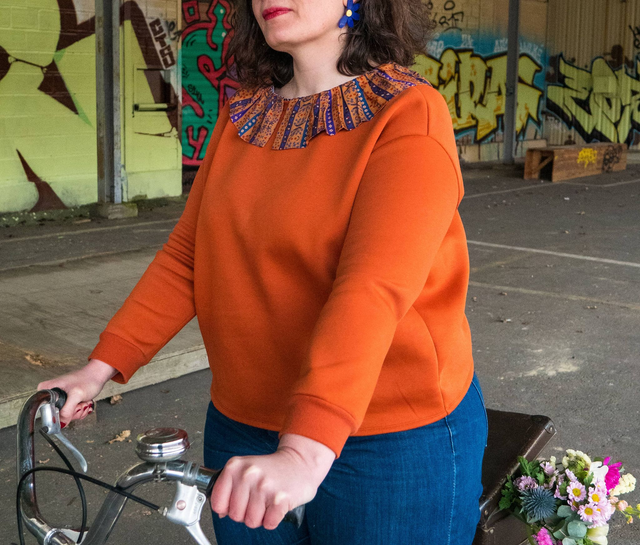 Le sweat AGNES - BRIQUE