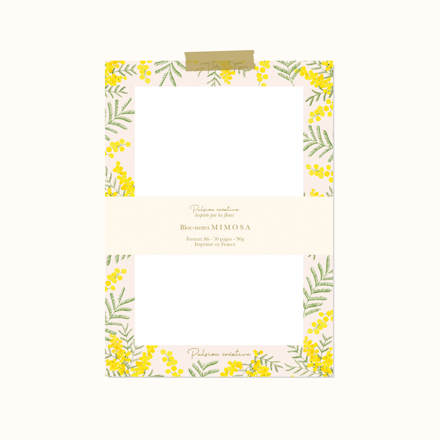 Bloc-notes A6 &quot;MIMOSA&quot; 